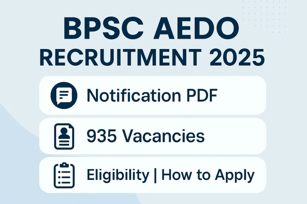 BPSC AEDO Recruitment 2025