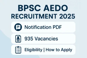 BPSC AEDO Recruitment 2025