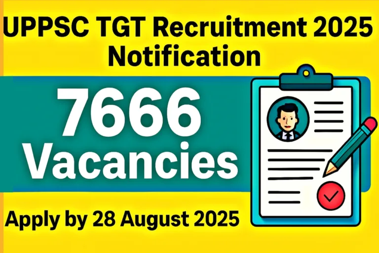 UPPSC TGT Recruitment 2025