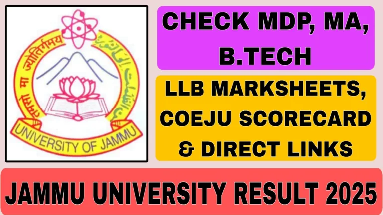 Jammu University Result 2025